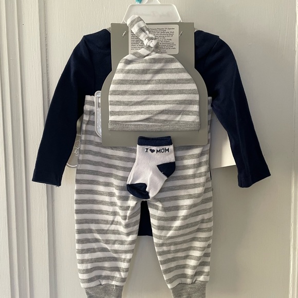 Baby Essentials Baby Boy Four Piece Set - Picture 2 of 2
